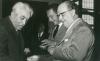 1956 - Firma della convenzione con Olivetti per un Centro di studi sulla tecnica delle calcolatrici elettroniche (foto: Foto Ivan, Pisa)
