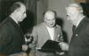 1956 - Firma della convenzione con Olivetti per un Centro di studi sulla tecnica delle calcolatrici elettroniche (foto: Foto Ivan, Pisa)