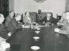 1956 - Firma della convenzione con Olivetti per un Centro di studi sulla tecnica delle calcolatrici elettroniche (foto: Frassi)