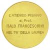 Cherubino dell'Università di Pisa 1973, rovescio Cherubino dell'Università di Pisa 1973, rovescio