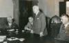 1956 - Firma della convenzione con Olivetti per un Centro di studi sulla tecnica delle calcolatrici elettroniche (foto: Foto Ivan, Pisa)