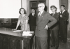 1961.05.26 - Presentazione documentario sugli Scavi di Soleb - Michela Schiff Giorgini e Silvio Ferri (Foto Frassi)
