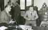 1956 - Firma della convenzione con Olivetti per un Centro di studi sulla tecnica delle calcolatrici elettroniche (foto: Foto Ivan, Pisa)