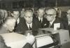 Giuseppe Saragat nella sede del CNUCE Giuseppe Saragat nella sede del CNUCE